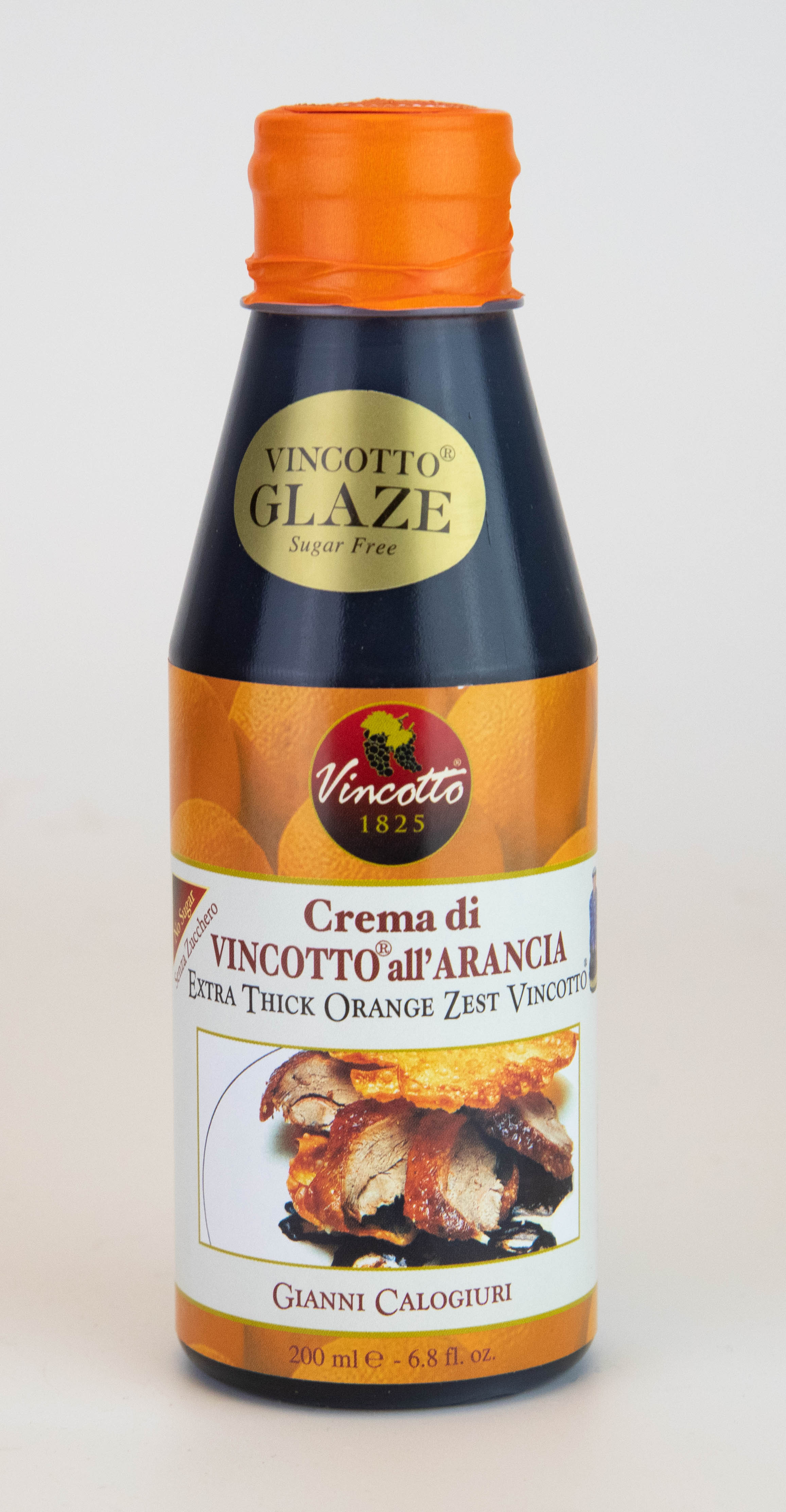 Crema de Vincotto de naranja en botella de 200 ml.