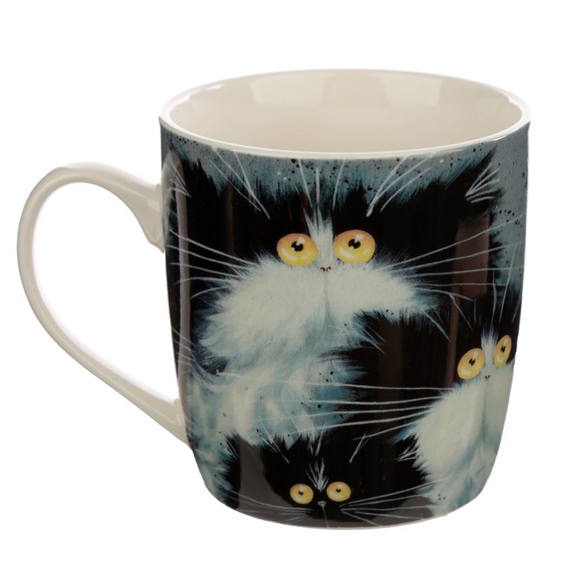 Kim Haskins Katzen Tasse aus Porzellan 300ml