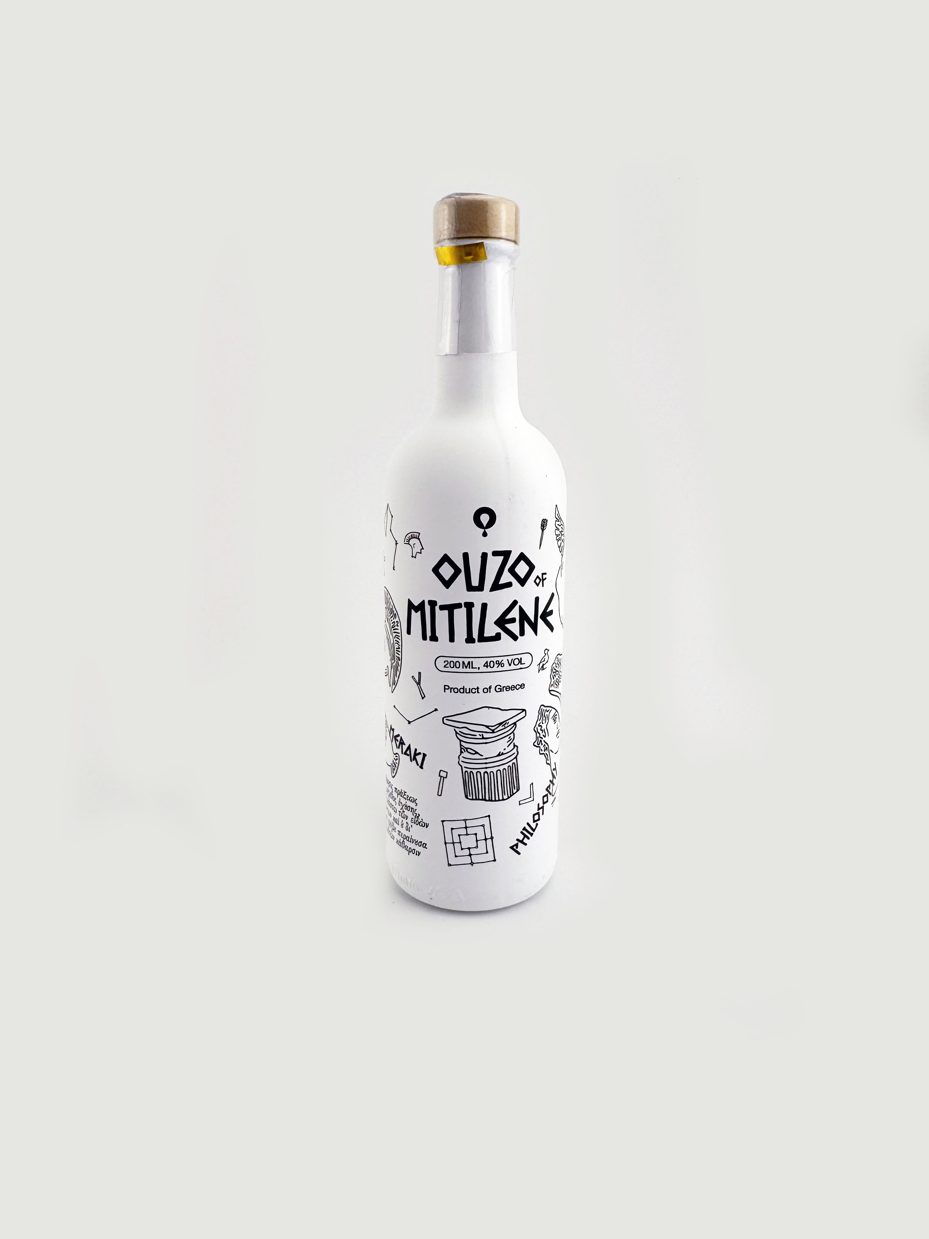 Ouzo Mitilini Pieza de Grecia 40% vol. 200ml