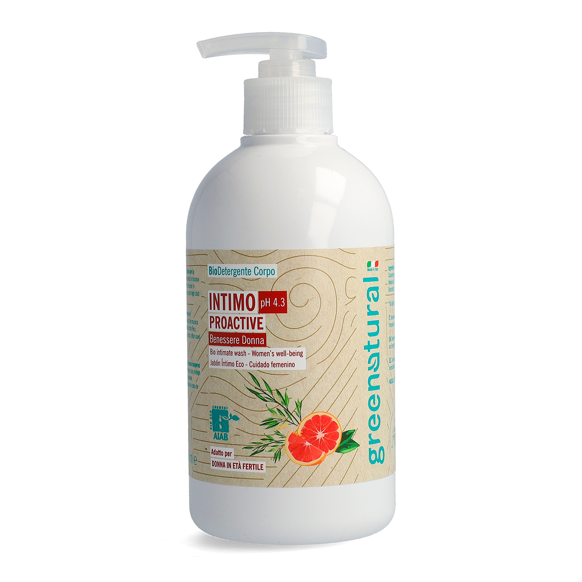 GN Intimwaschgel PROACTIVE ph 4.3  öko und bio – 500ml