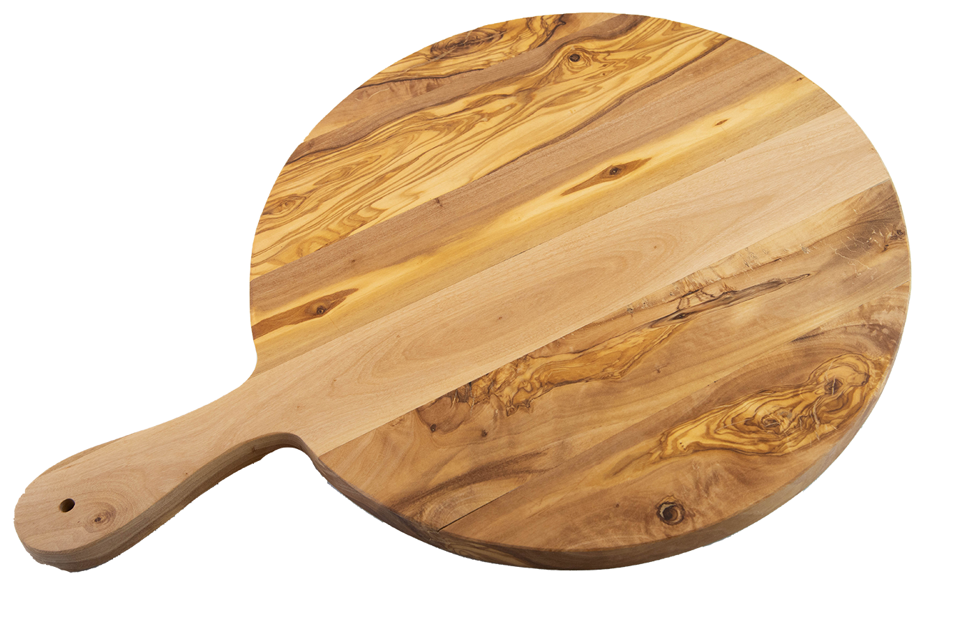 Servierbrett rund mit Griff 30 cm Durchmesser